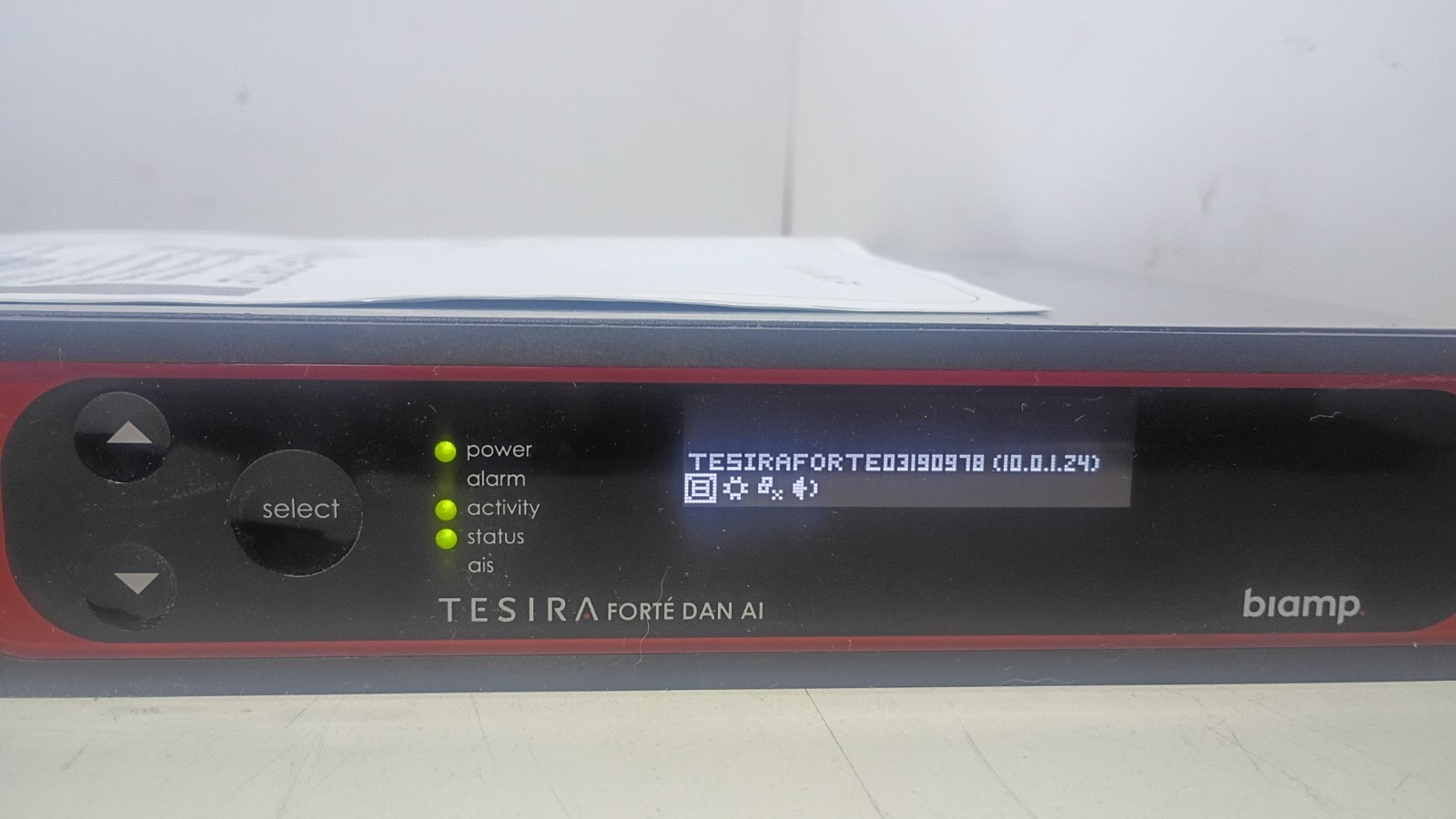 Clean, Working BIAMP Tesira Forte Dan AI Digital Audio Signal Processor