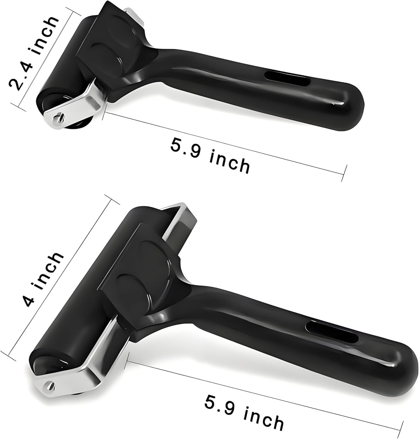 Multi-Size Rubber Brayer Rollers for Smooth Application in Art & Home Projects
