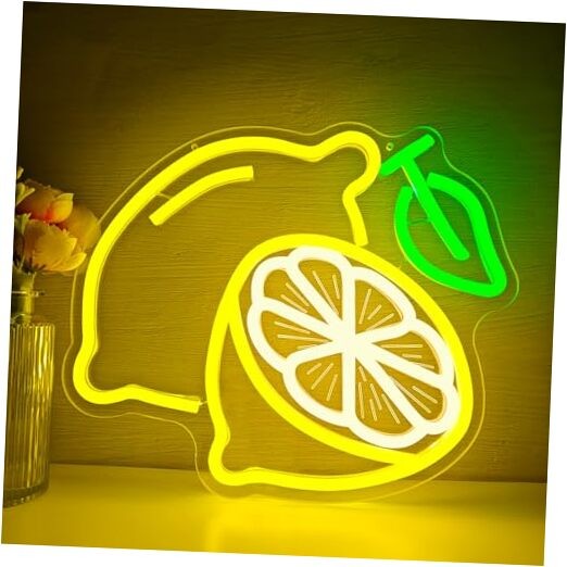 Neon Sign for Wall Decor Dimmable Summer Fruit Led Sign Citrus Neon Lemon