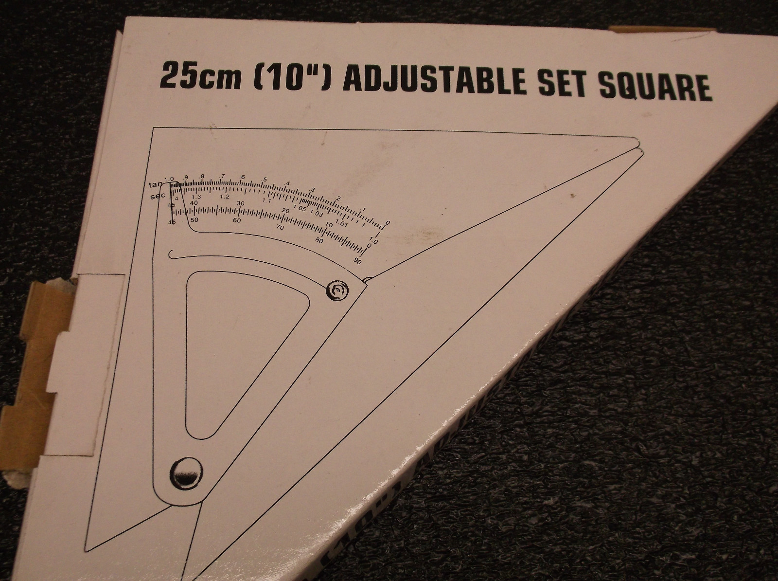New 10" Adjustable Set Square (C14)