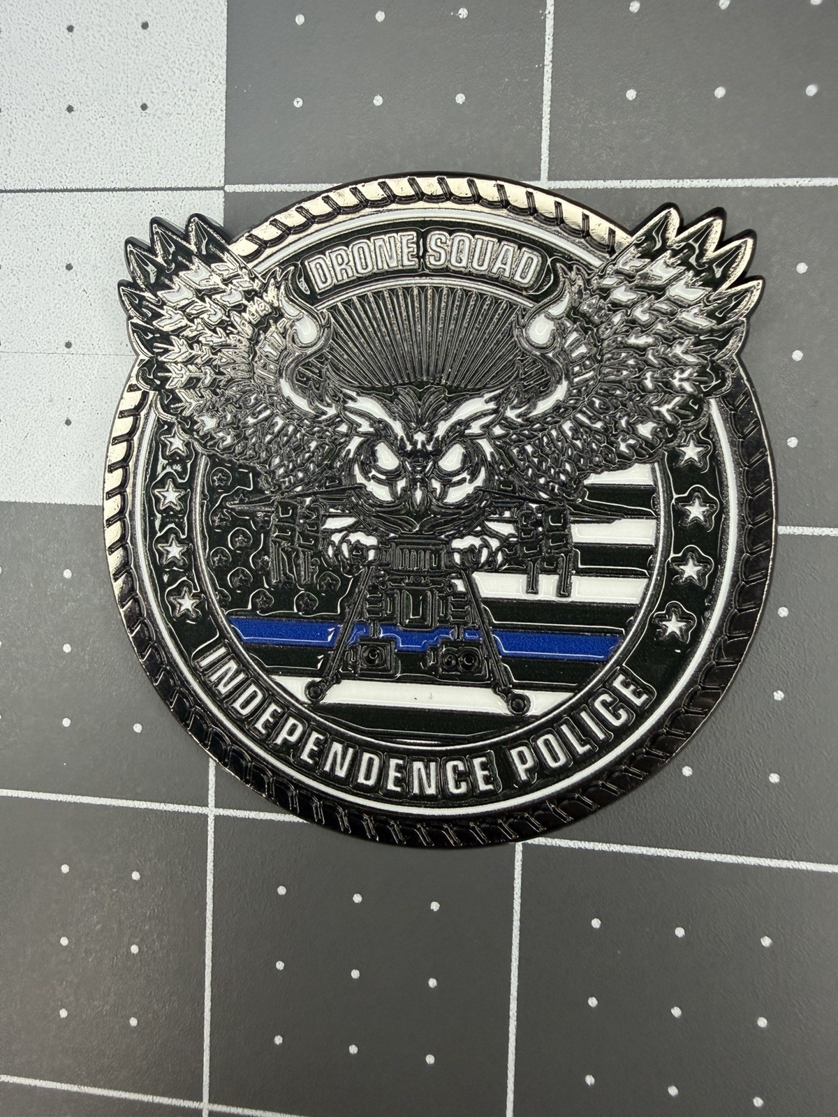 Police Challenge Coin Drone Independence Missouri Police Department