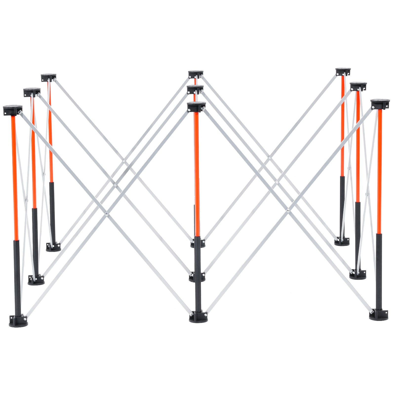 VEVOR Portable Folding Workstand 4.16 x 2.18ft Collapsible Work Stand 2500lbs