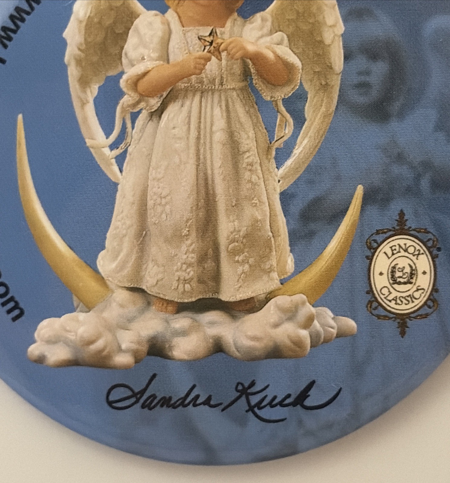 Lenox Classics Sandra Kuck Twinkle Angel Magnet/Pinback Button Good Condition