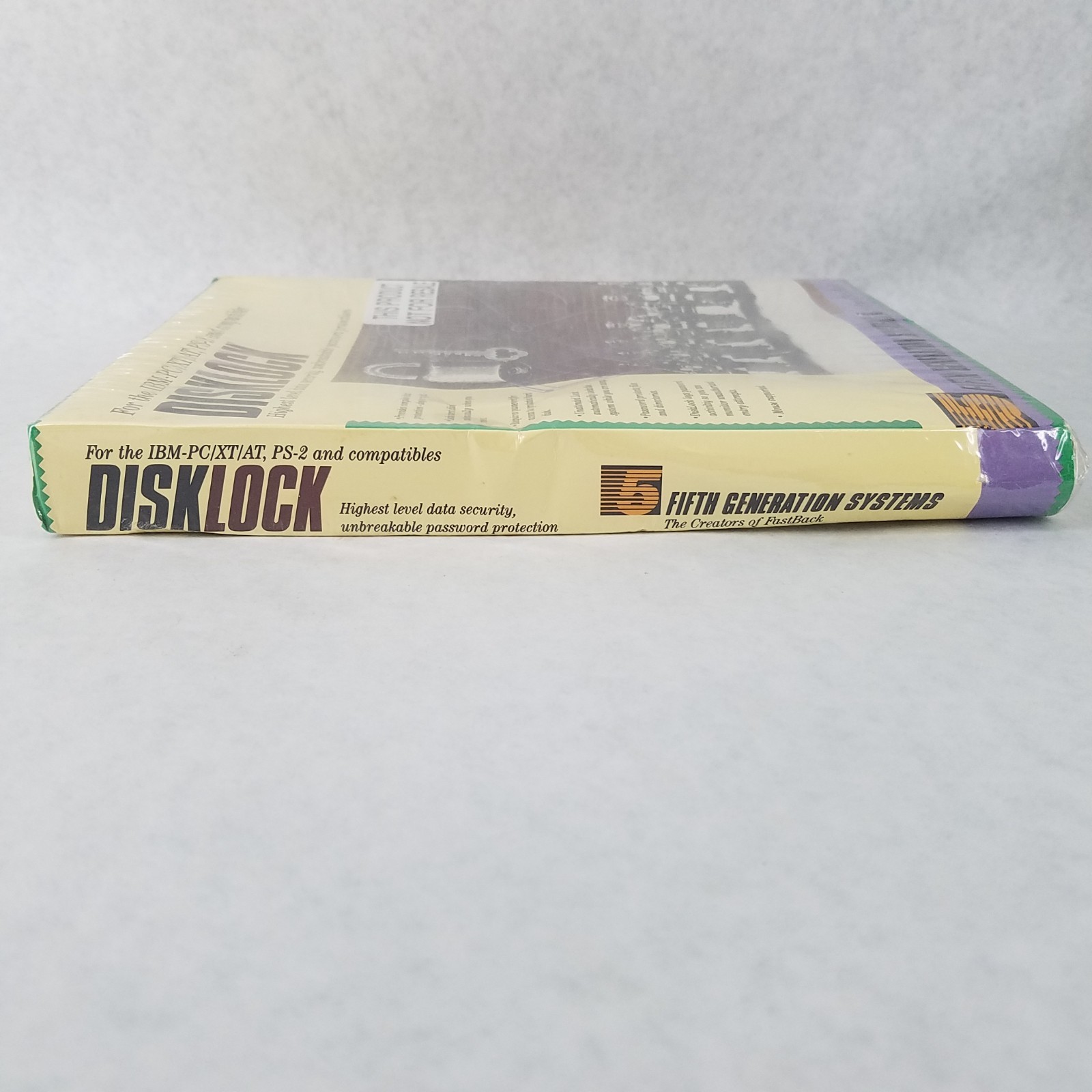Disklock Fifth Generation Systems IBM PC/XT/AT, PS-2 Vintage Software - SEALED