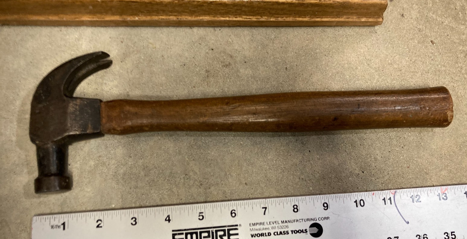 Vintage DEFIANCE Claw Hammer with Wood Handle