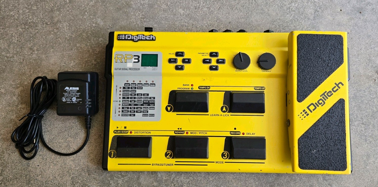 Vintage DigiTech RP3 Guitar Signal Processor Multi Effects Pedal - Tested