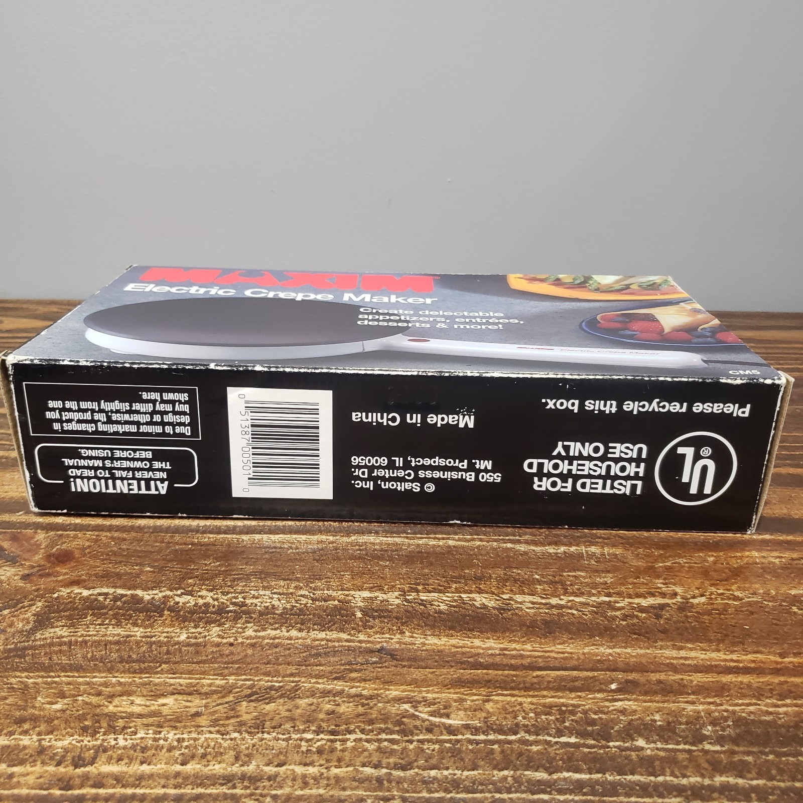 Maxim Electric Crepe Maker New Open Box