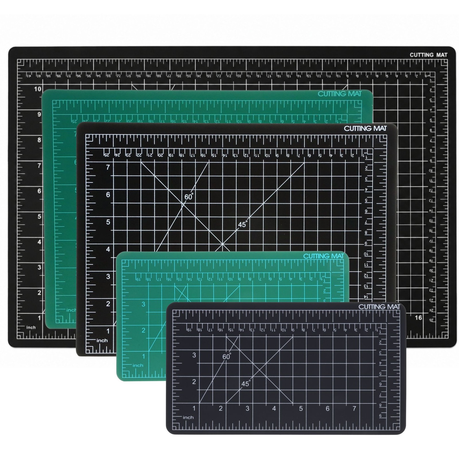 ToolTreaux DIY Craft Self Healing Cutting Mat Double Grid (3 Sizes and Colors)