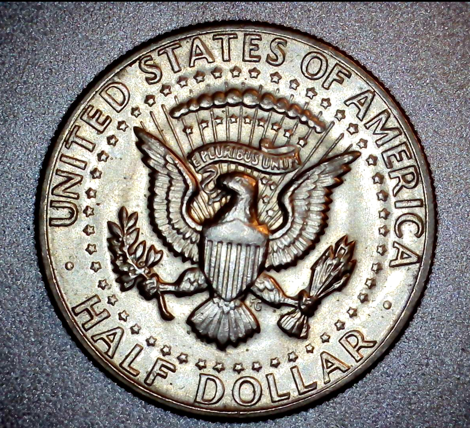 1971 D Kennedy Half Dollar Off Center Strike Error Coin