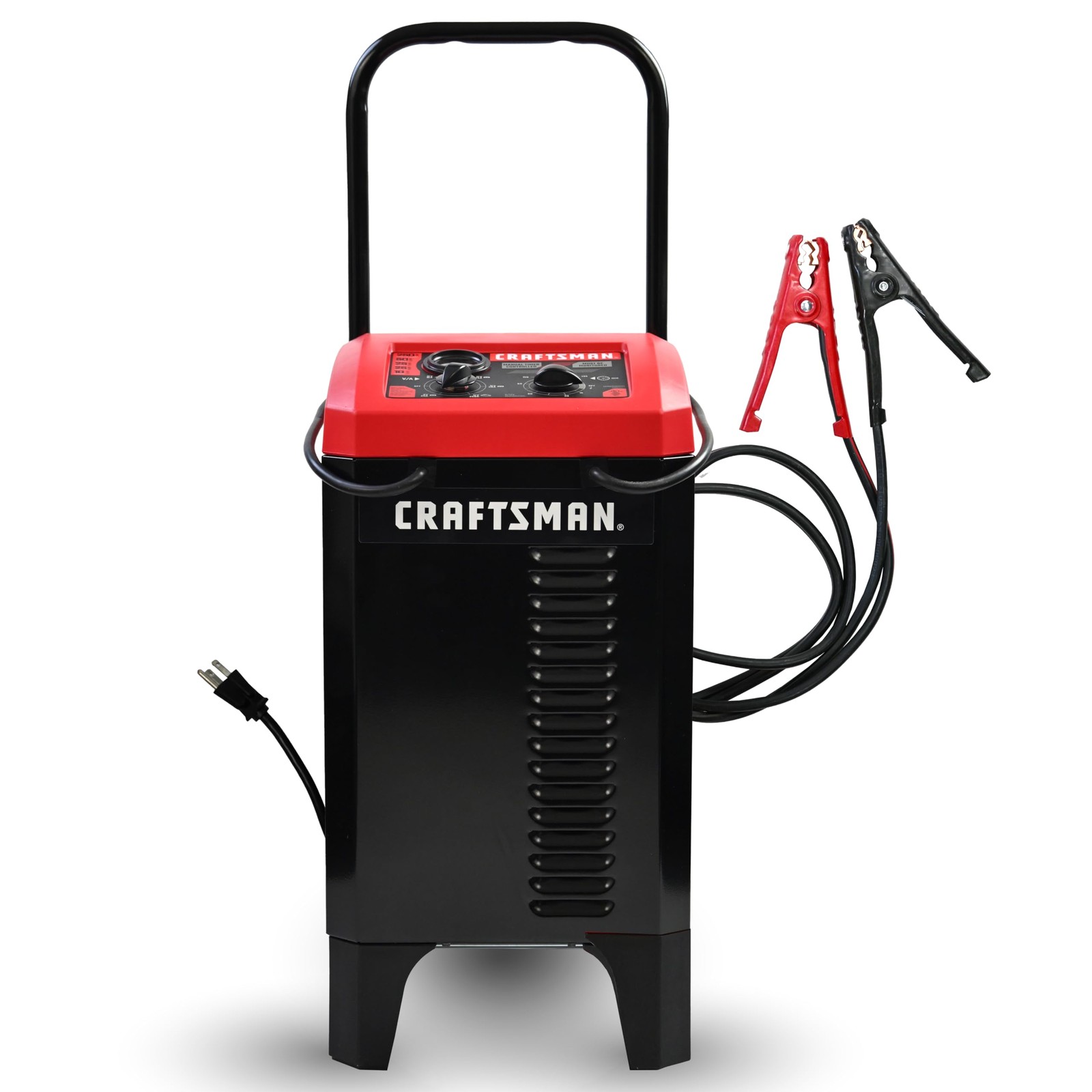 CRAFTSMAN Wheeled 10A Car Battery Charger & Maintainer, 6V/12V – Black