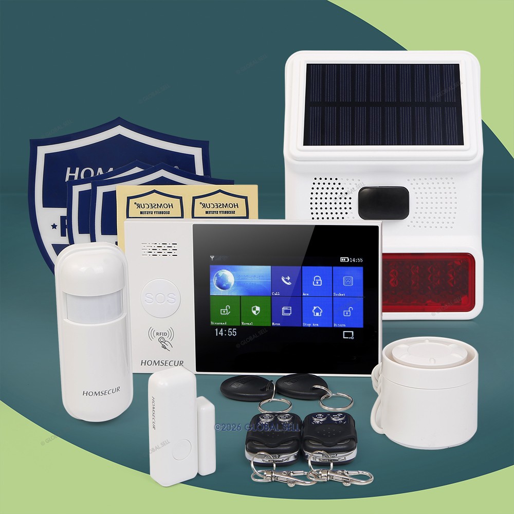 HOMSECUR Wireless WIFI 4G GSM SMS Autodial Home Security Alarm System