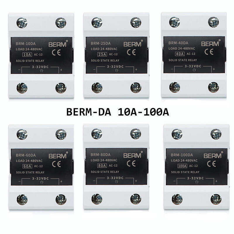 DC to AC Solid State Relay Module BRM-10DA to BRM-100DA 24-480V AC 3-32V DC
