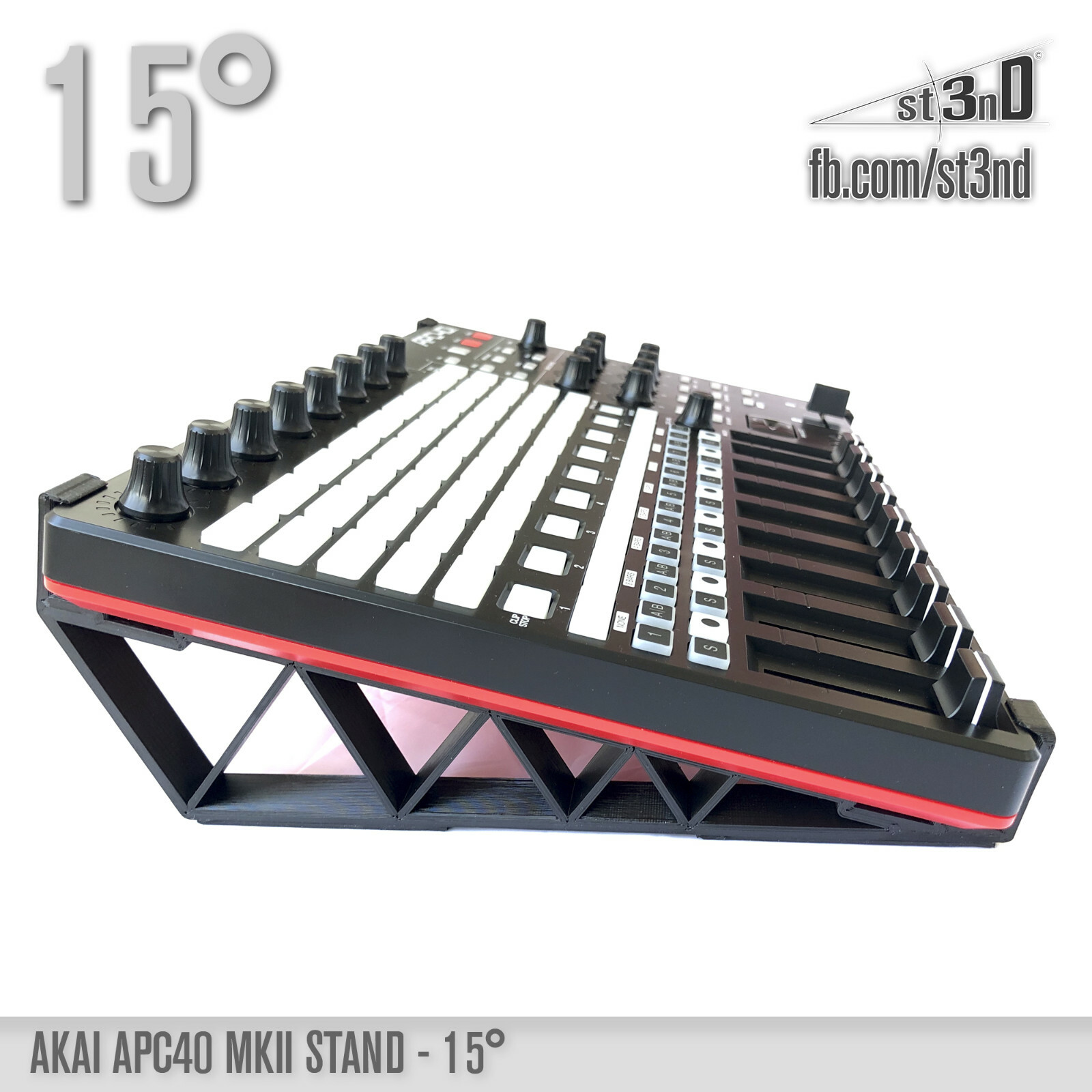 AKAI APC40 MK2 (MKII) Stand - 15 degree - 3D printed