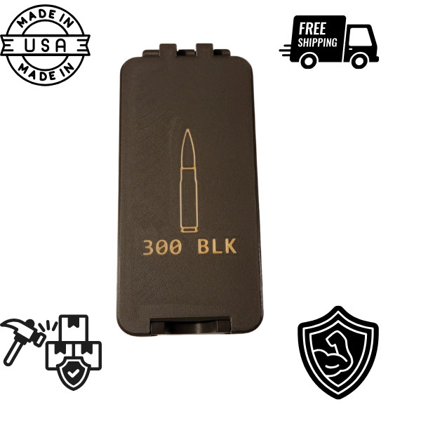 2 X 300 Blackout Ammo Box Snap Lock 100 Rounds Total 3D Printed Brown Gold