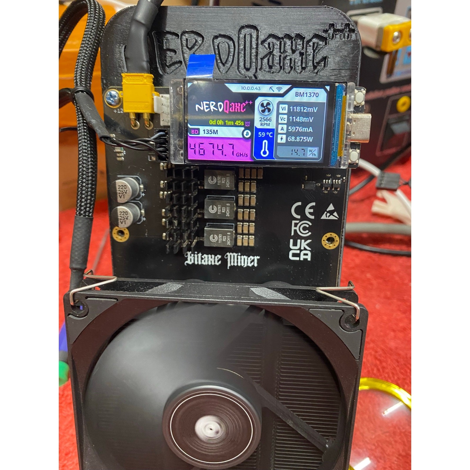 NerdQaxe++ 6Rev 6Th with PSU