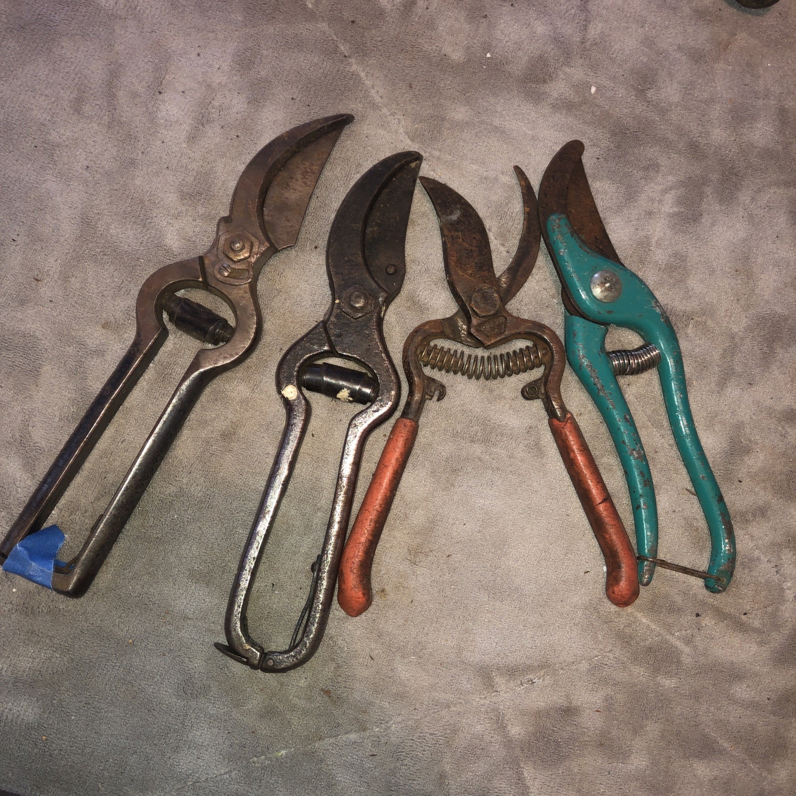 Lot Of 4  Vtg Pro Pruners Clippers Corona Allied Rota To Restore