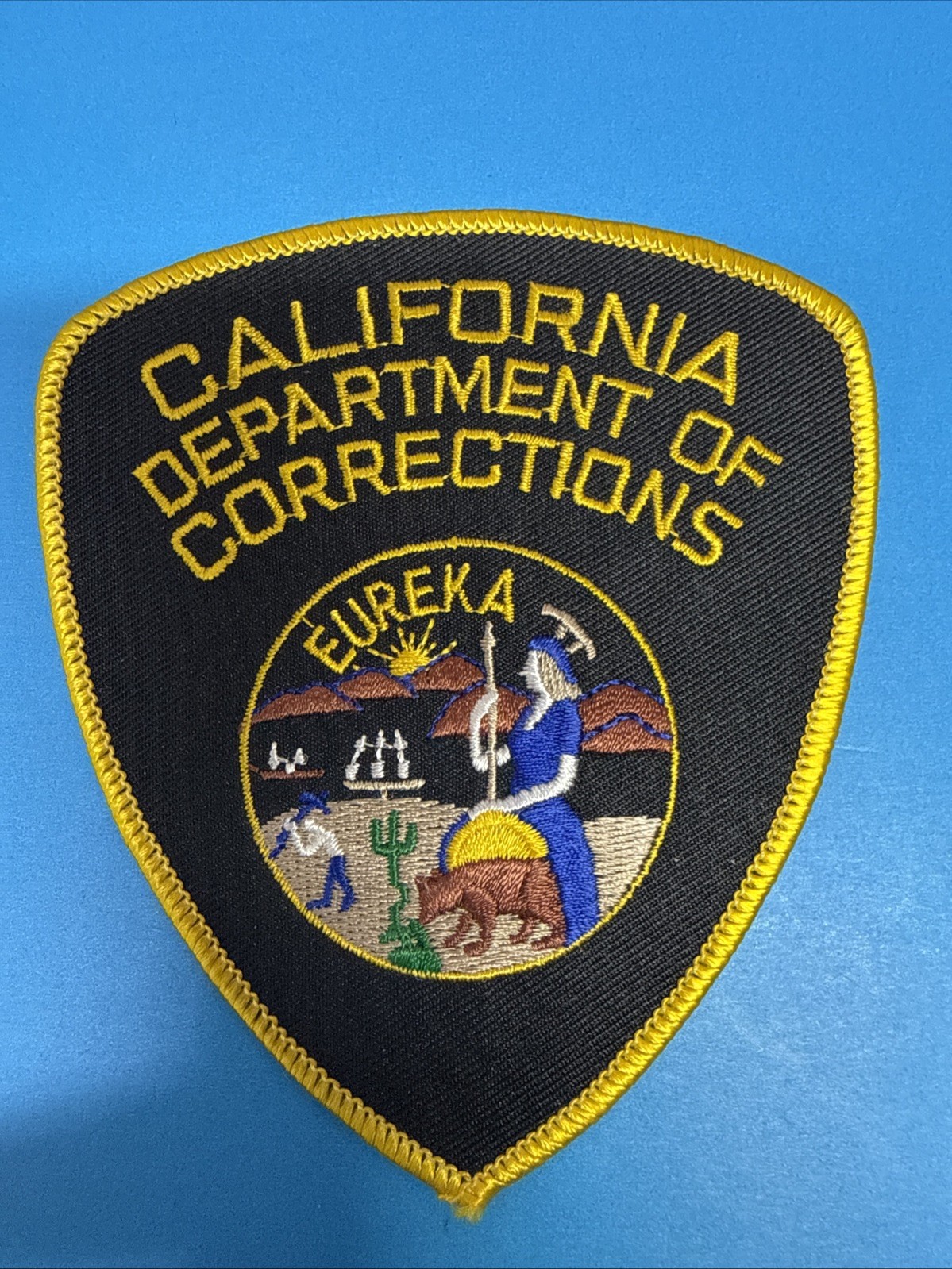 California Department of Corrections Shoulder Patch unused Eureka.