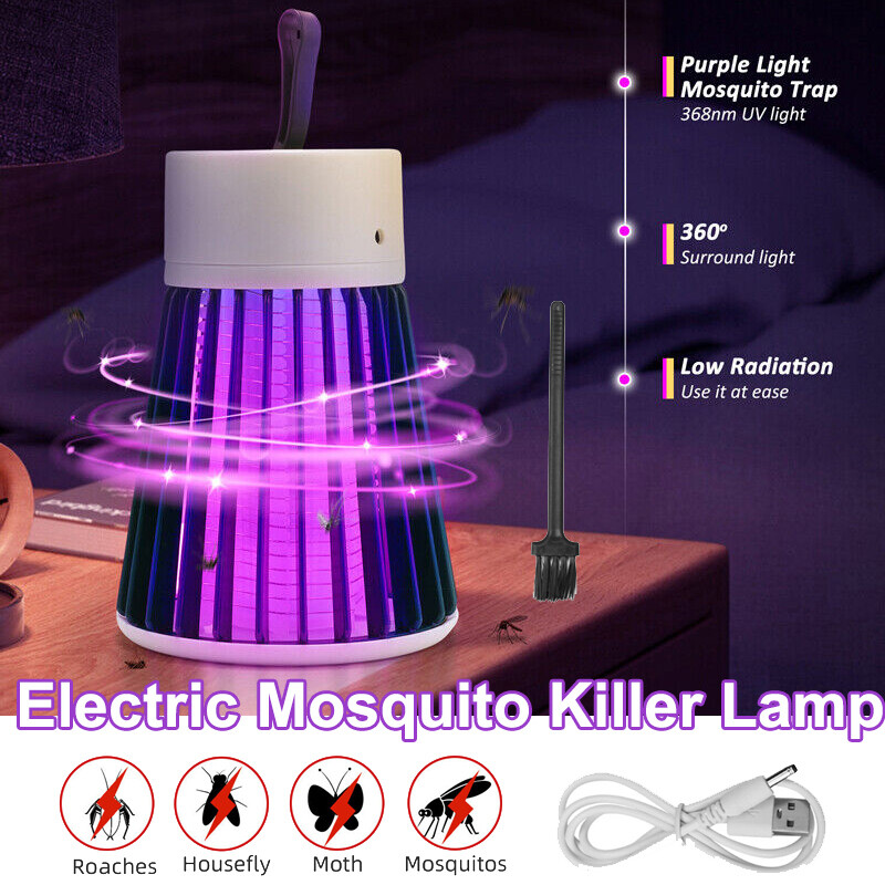 Mosquito Fly Bug Insect Zapper Killer Indoor Outdoor Electronic Light Trap Lamp