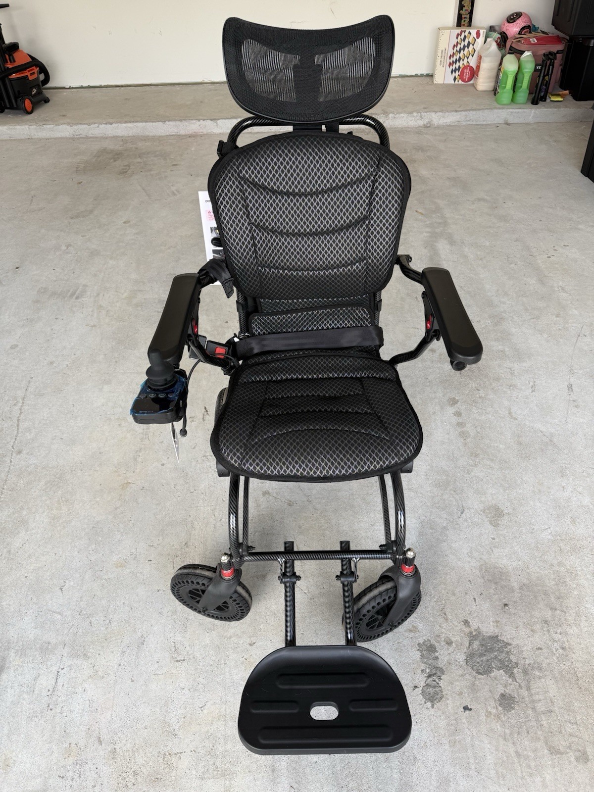 EASWE B10 Electric Power Wheelchair Dual Motors Lithium Battery Joystick LCD
