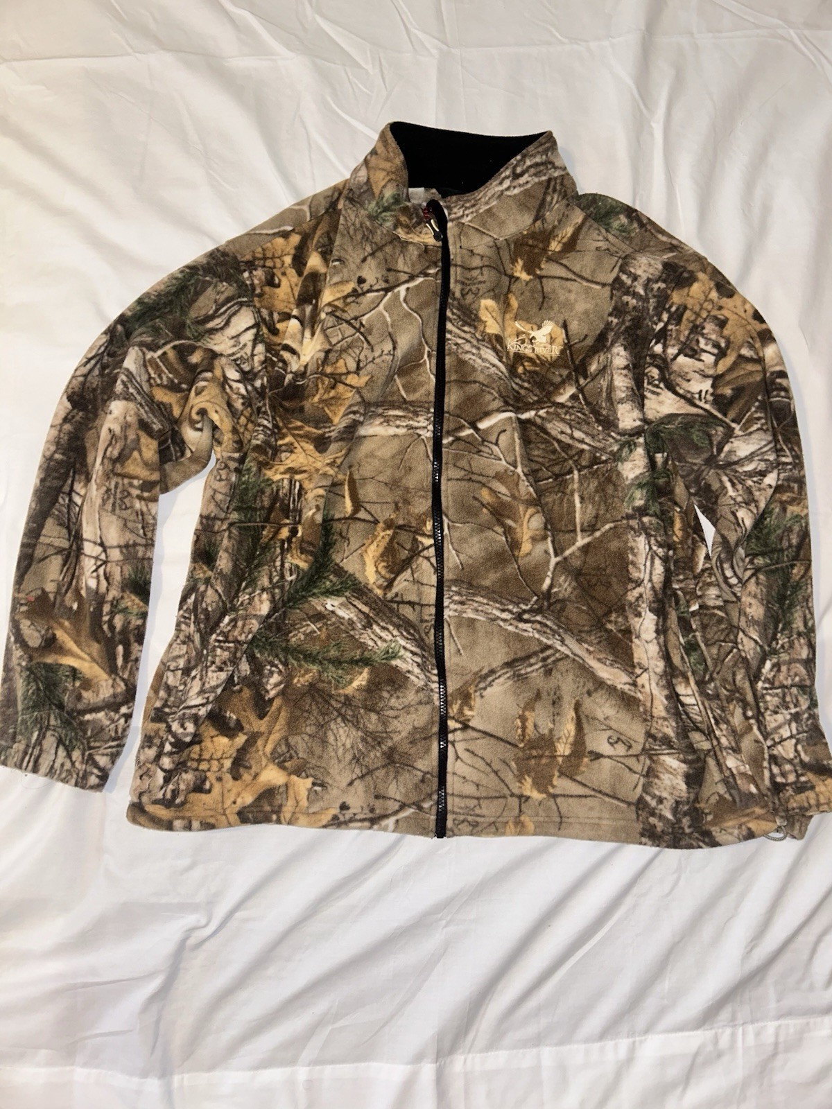Kings River Men's XL Regular Fleece Full Zip Camouflage Jacket Multicolor