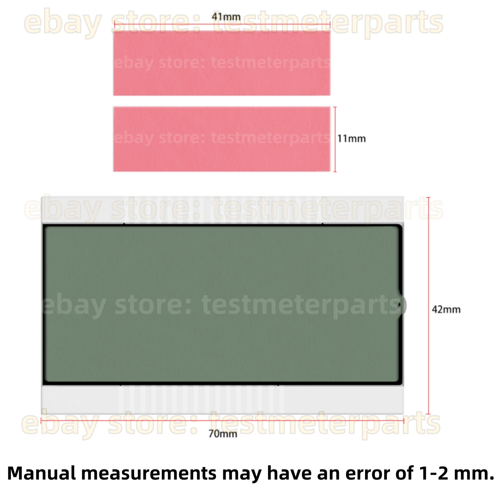 Display For Fluke 87 TRMS Industrial Multimeter LCD Screen Replacement Parts