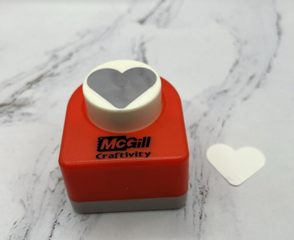 McGill Craftivity Heart Paper Punch for Scrapbook Crafts Journals 1.25”