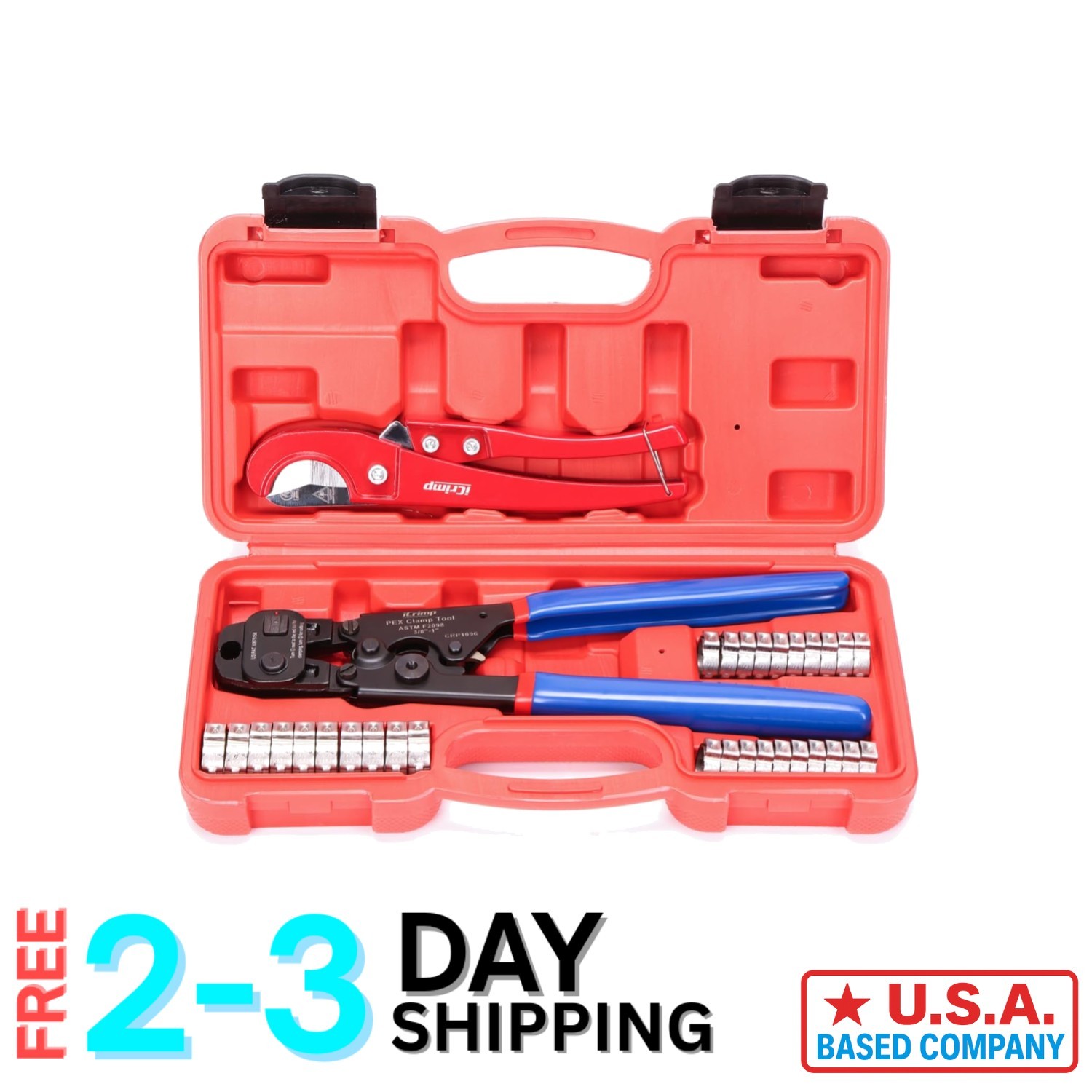 Professional Ratchet PEX Cinch Tool & Pipe Cutter - Durable All-in-One Kit