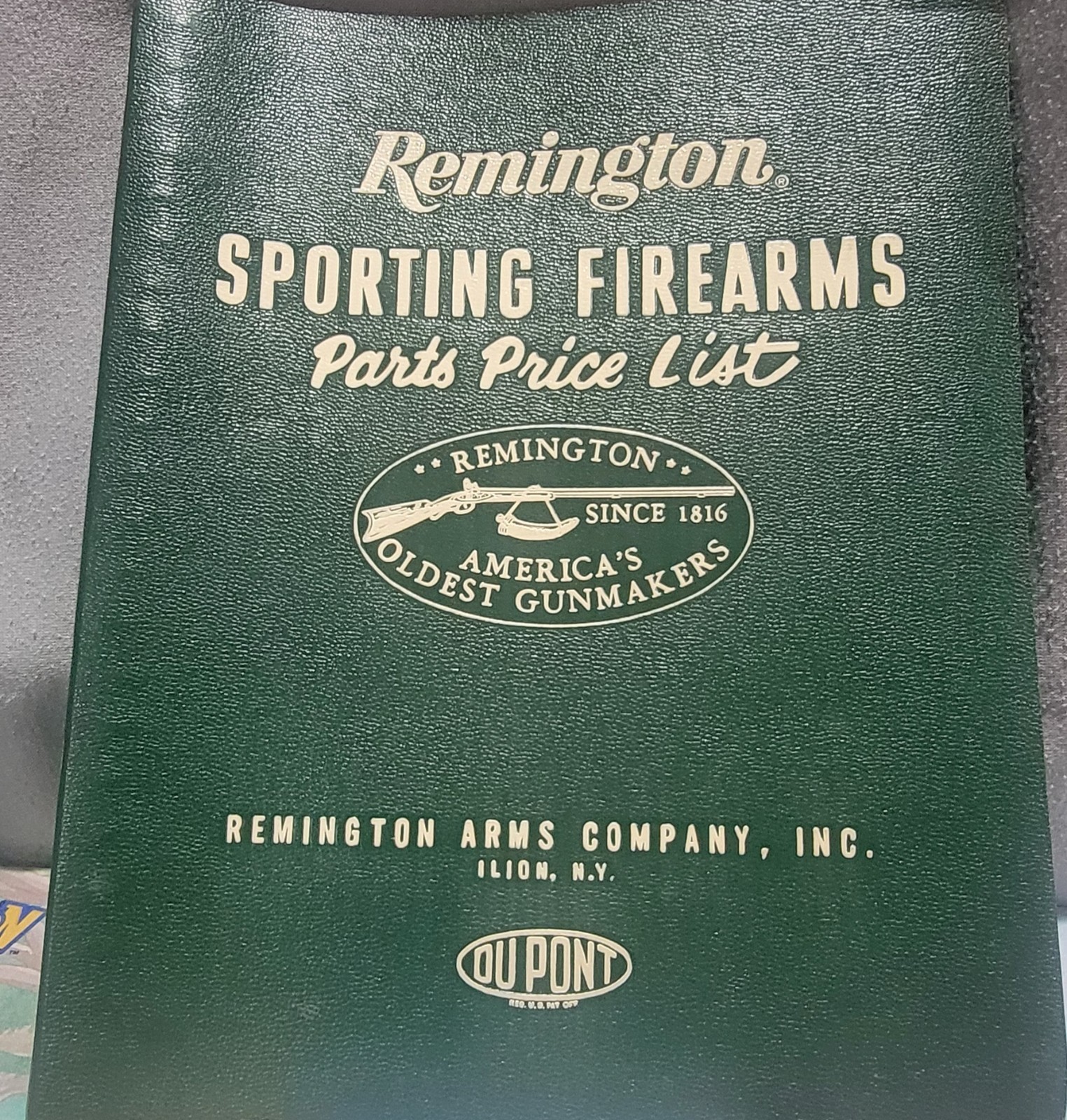 ORIGINAL 1983 Vintage Remington Sporting Firearms Parts Price List