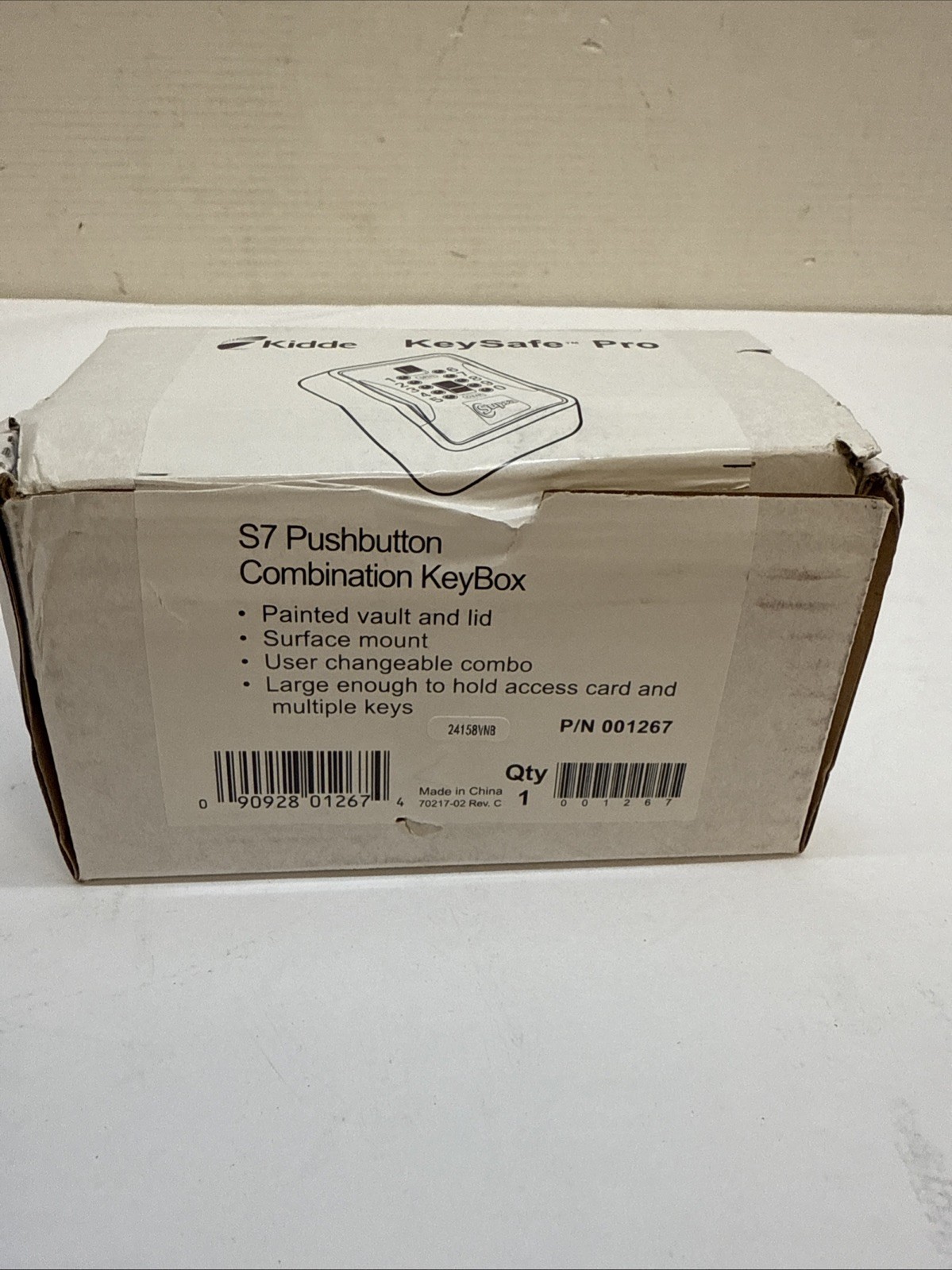 Kidde 001267 KeySafe Pro S7 Pushbutton Combination KeyBox New