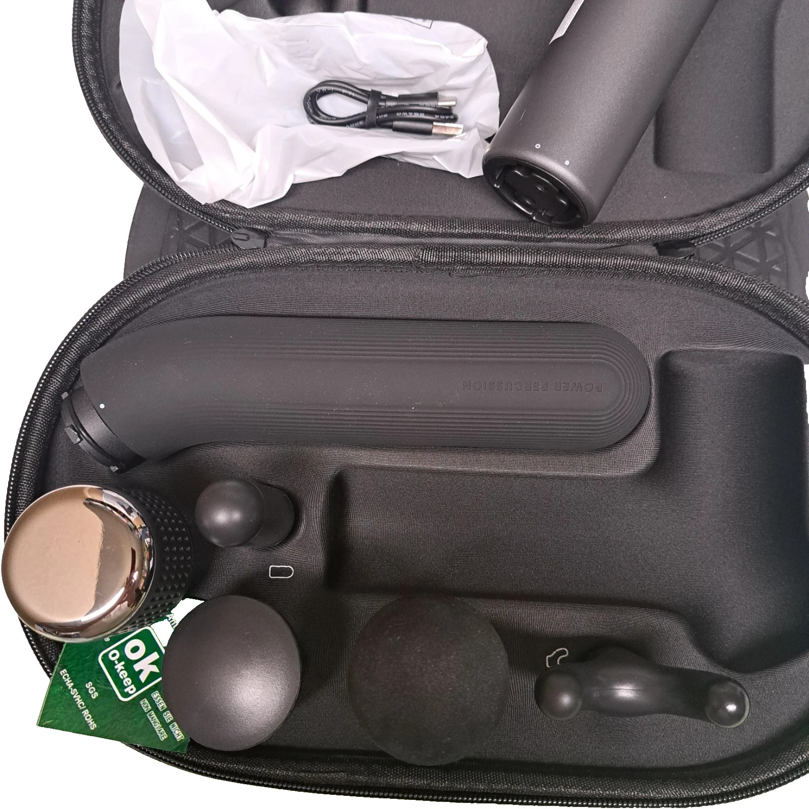 Sharper Image Power Percussion Hot Cold Reach Massager