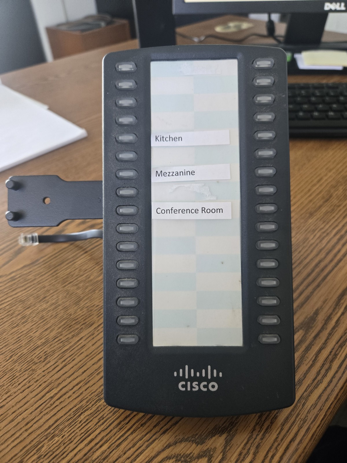 Cisco SPA500S SideCar Expansion Module Attendant Console 32 Buttons, Untested