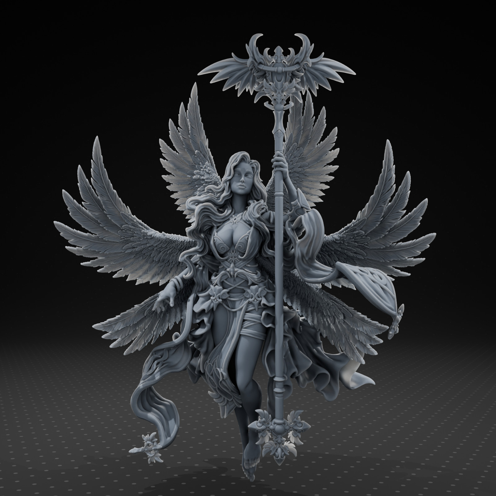 Dungeons & Dragons Playable Character - Female Freya Valkyrie, Sorcerer, Wizard