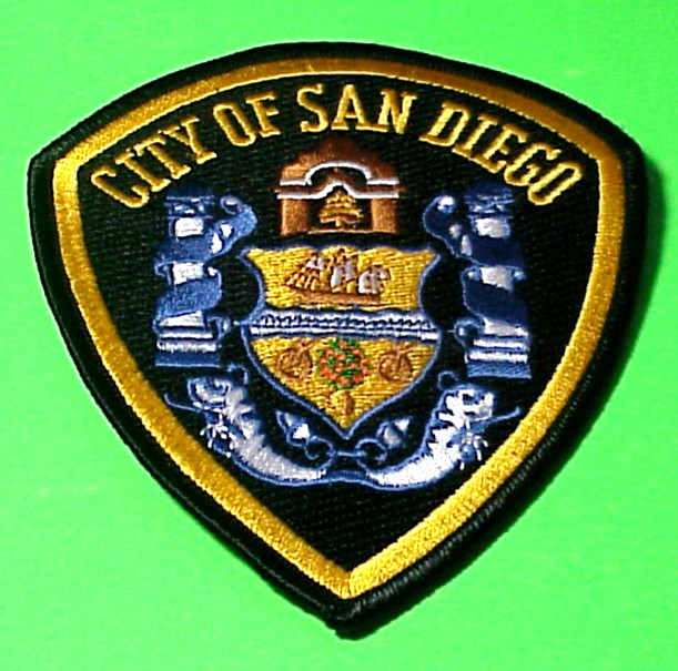 SAN DIEGO  CALIFORNIA  CA  ( TYPE 1 ) 4 1/2"  POLICE PATCH  FREE SHIPPING!!!