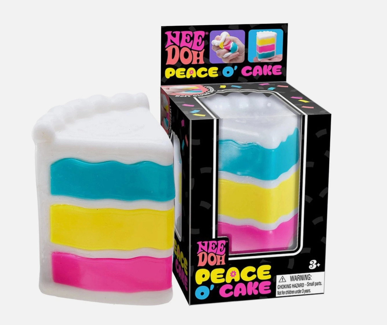 ULTRA RARE 🎂 Peace O’Cake Limited Edition Sensory Squeez, Toy For Ages 3 And Up