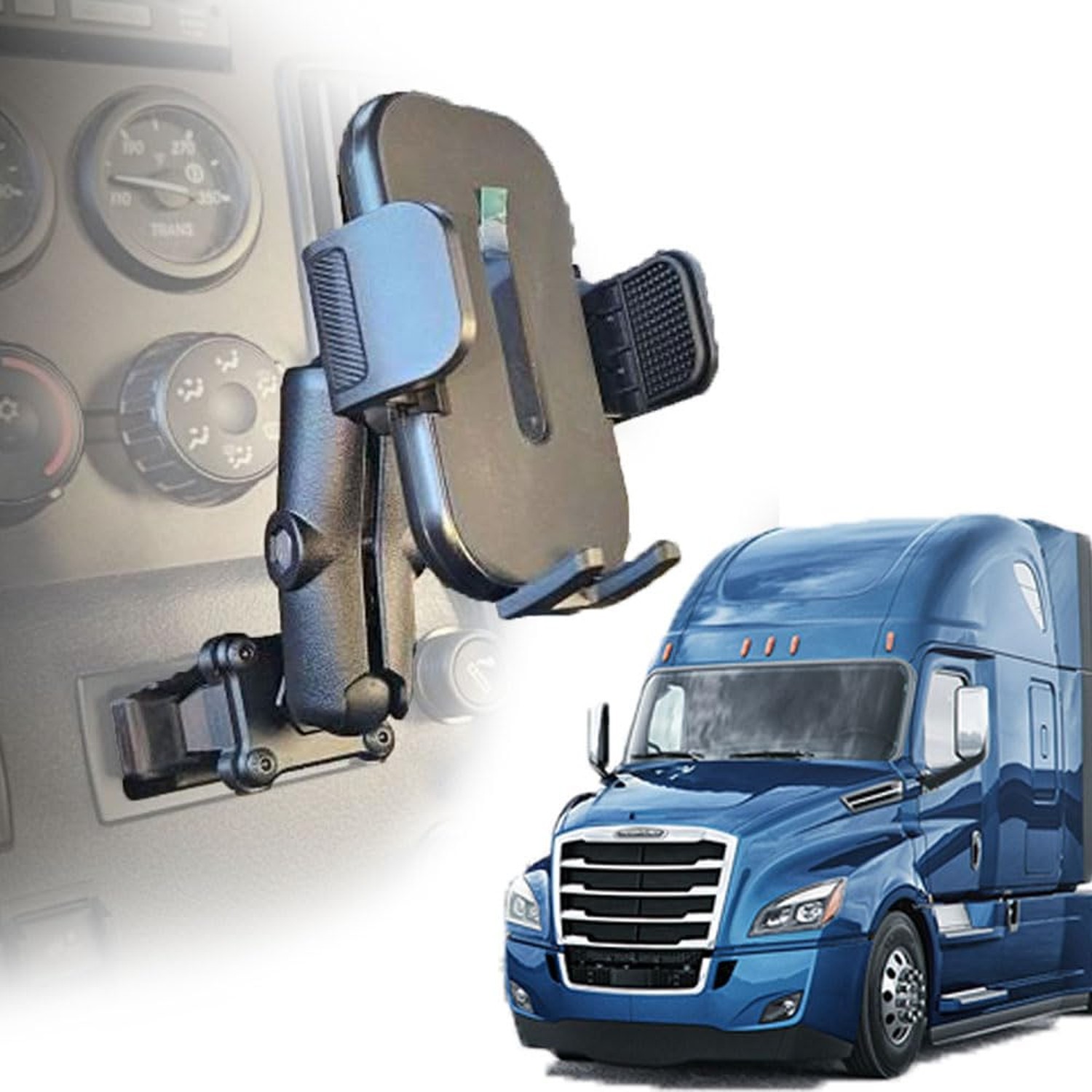 Smash Mount FL, Freightliner Cascadia Phone Holder Kit 2018-2026, 1 inch RAM ...
