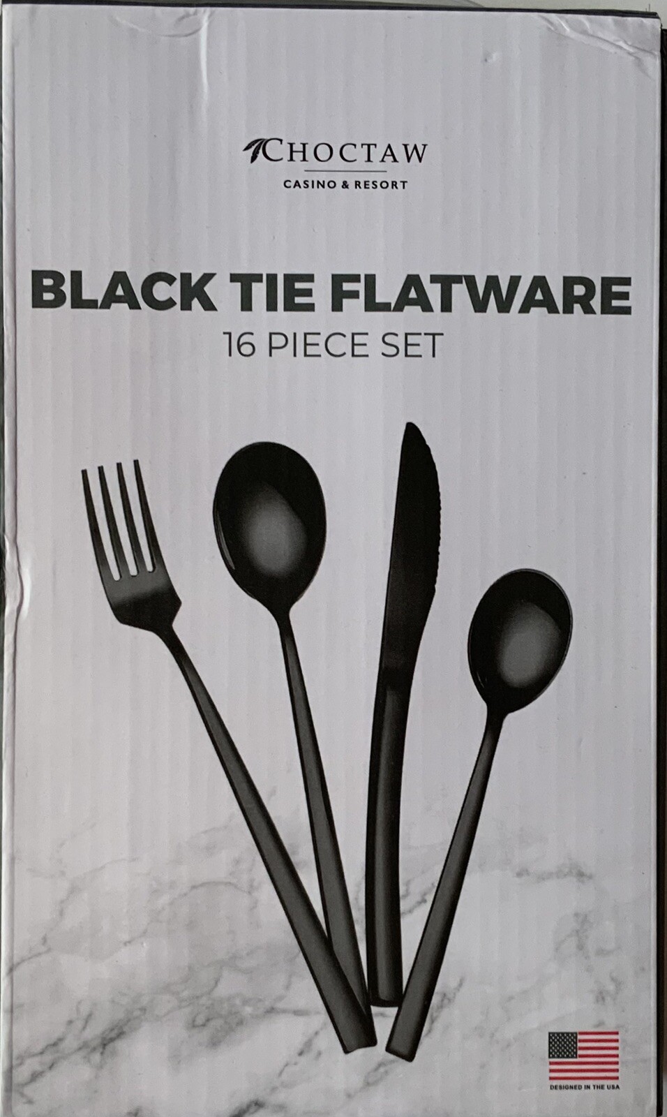 Black Tie Flatware 16 pcs Set NEW