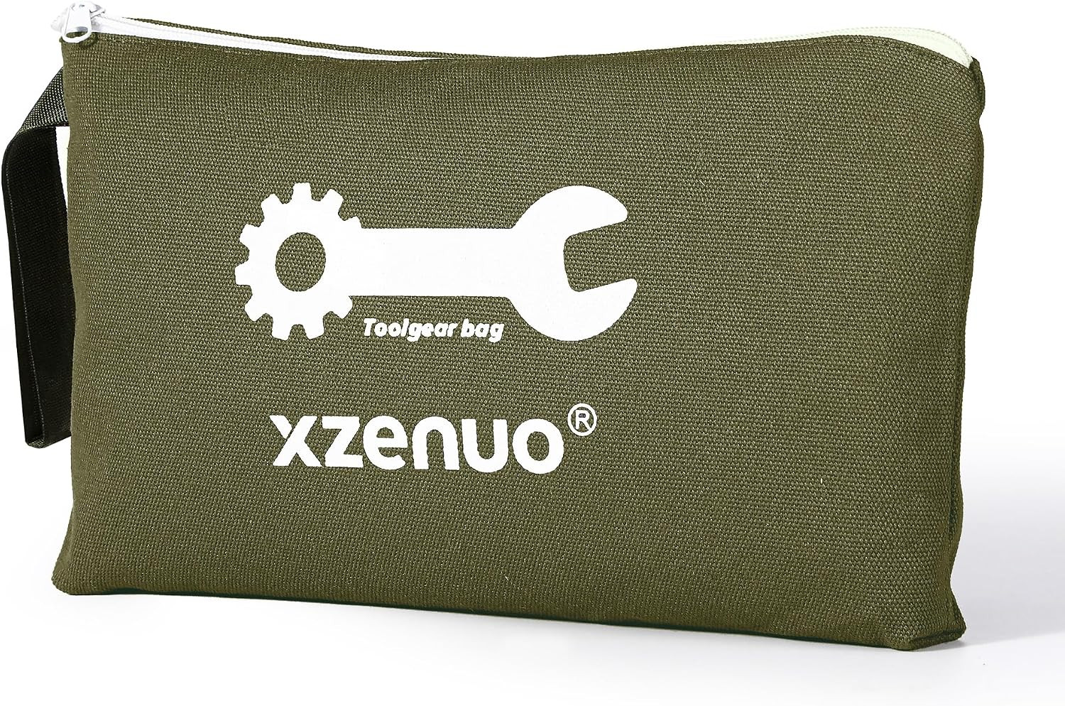 Small Tool Bag with Zipper,16Oz 12 Inch Tool Pouches | Canvas Storage Bags for T