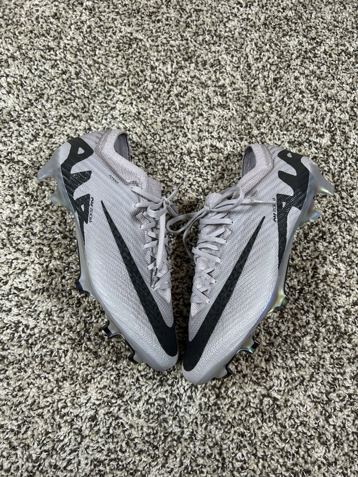 Nike Zoom Vapor 15 Elite FG P Atmosphere Grey Black HF4396 001 Men's Size 6.5