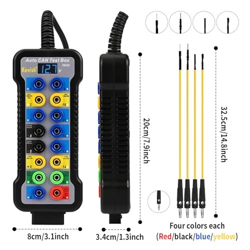 OBD2 Breakout Box Powerful OBDII Protocol Detector, 16 Pin Automotive CAN