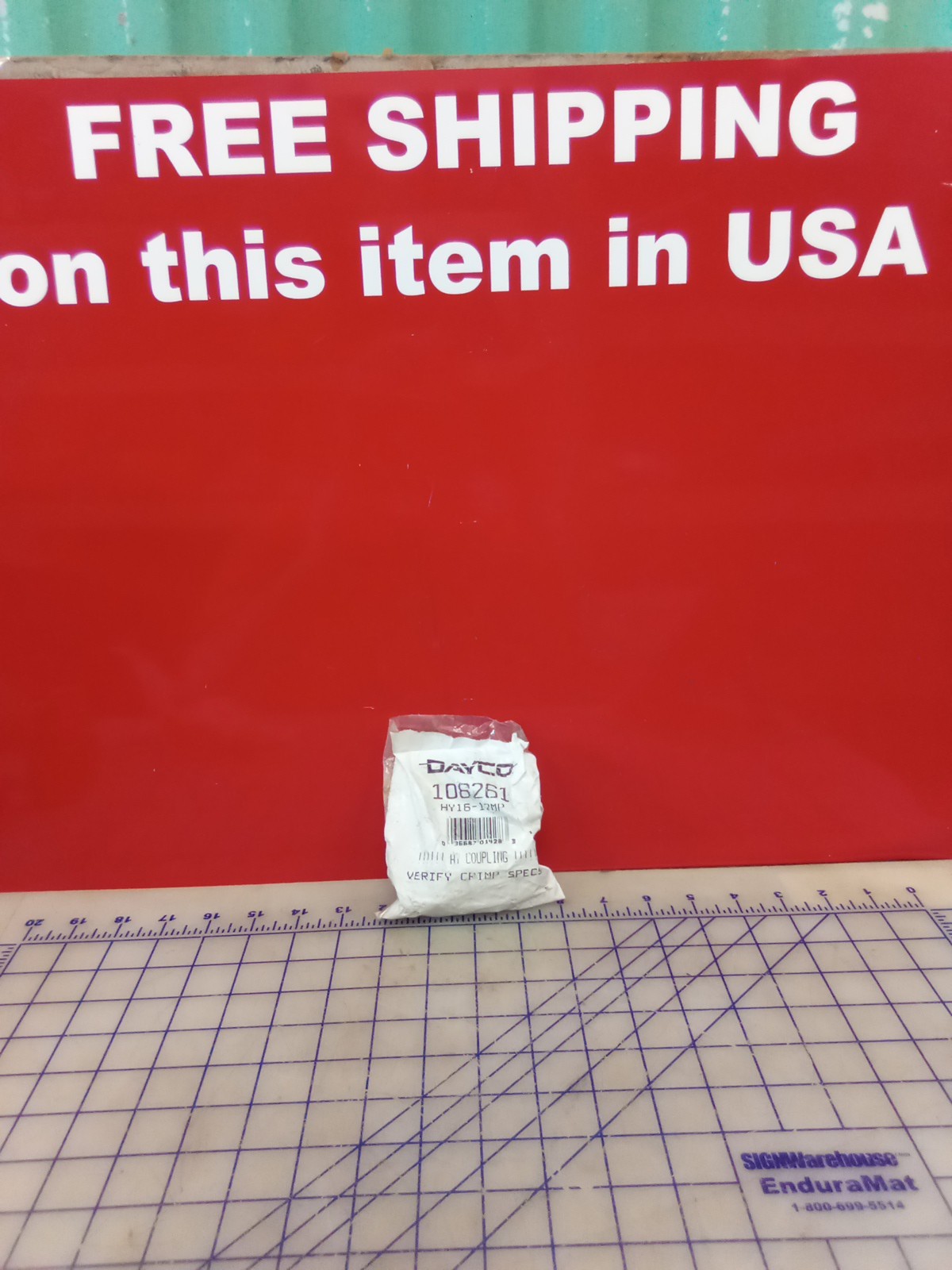 Dayco Hydraulic Coupling 108261, New Old Stock In Bag, Free Shipping