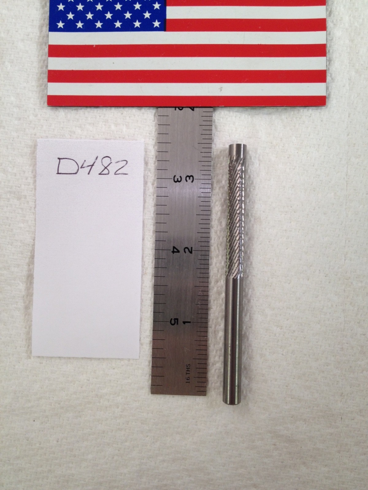 1 NEW FALCON / SGS 1/4" (.250) SHANK CARBIDE PILOT BURR. DOUBLE CUT SA-1L {D482}