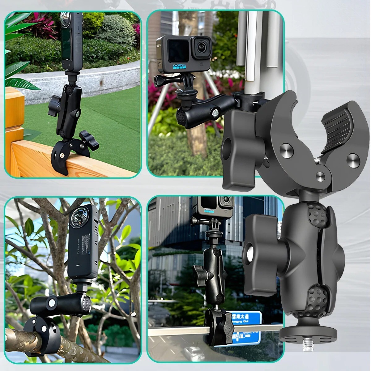 Motorcycle Bike Handlebar Mount Bracket Camera Holder For Insta360 One X2 X3