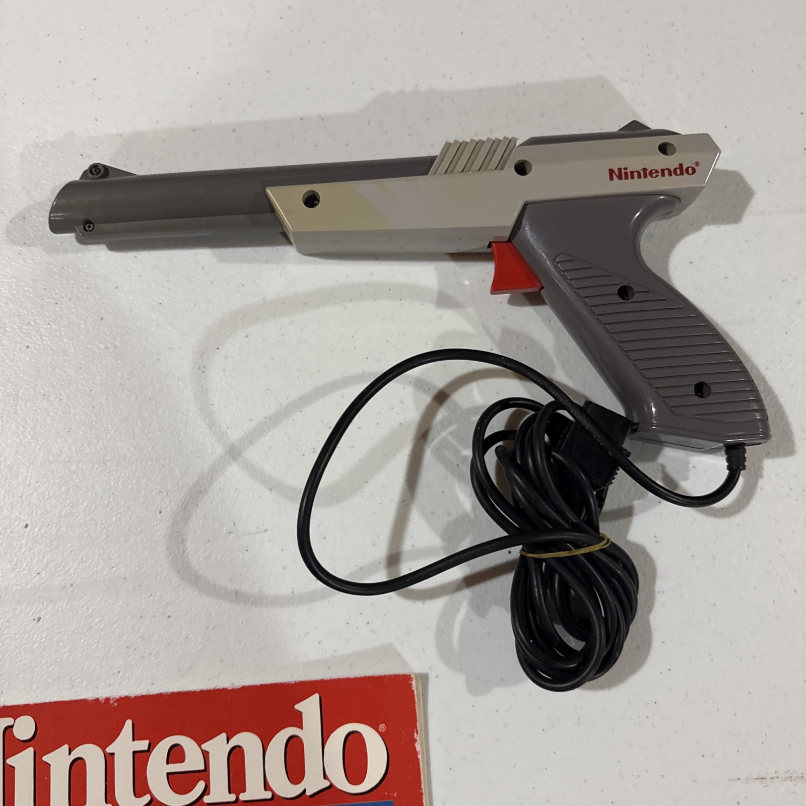 NES Nintendo Controller/ Zapper And Strategy Guide.