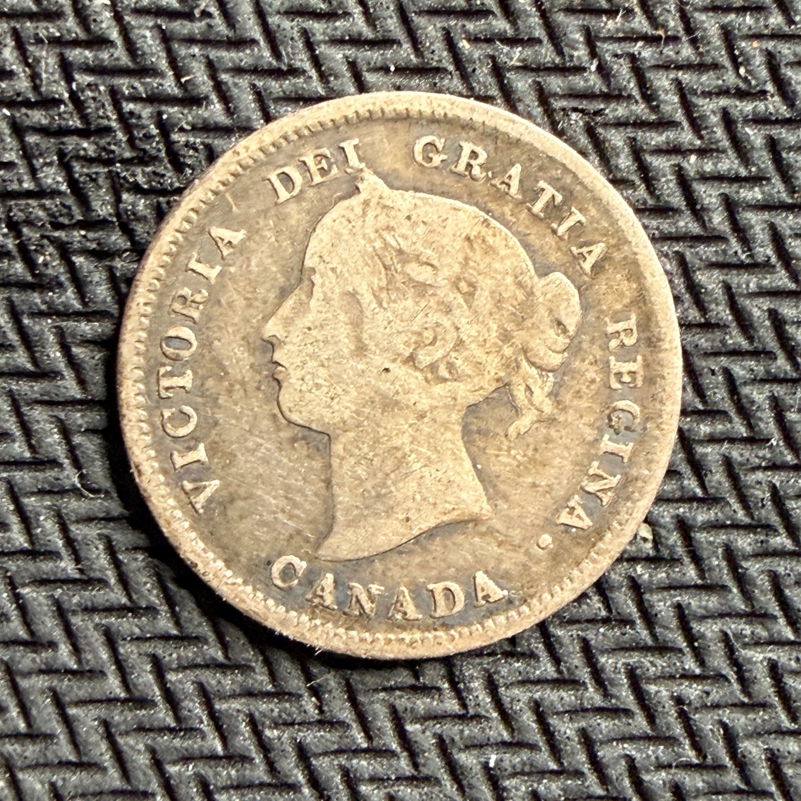 1888 Canada 5 Cents | Fine | Queen Victoria| .925 Silver | ASW: 0.0346