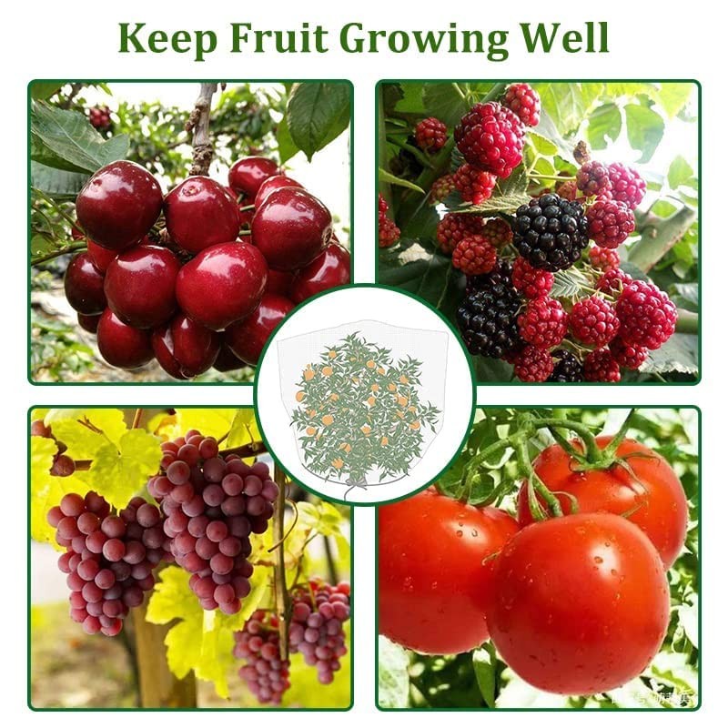 Agfabric 2 Pack Fruit Tree Netting Protection Bag with 86"x78", 2pack