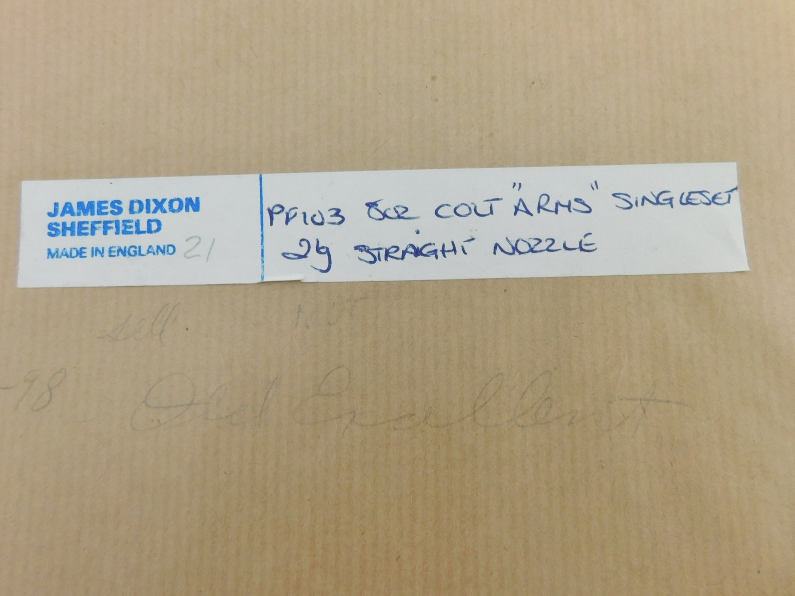James Dixon Black Powder Flask NIB