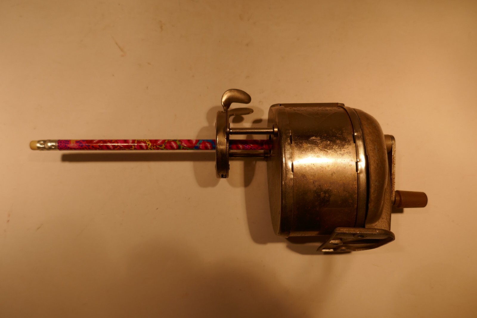 Vintage Boston Self Feeder No. 4 Manual Pencil Sharpener Works Well
