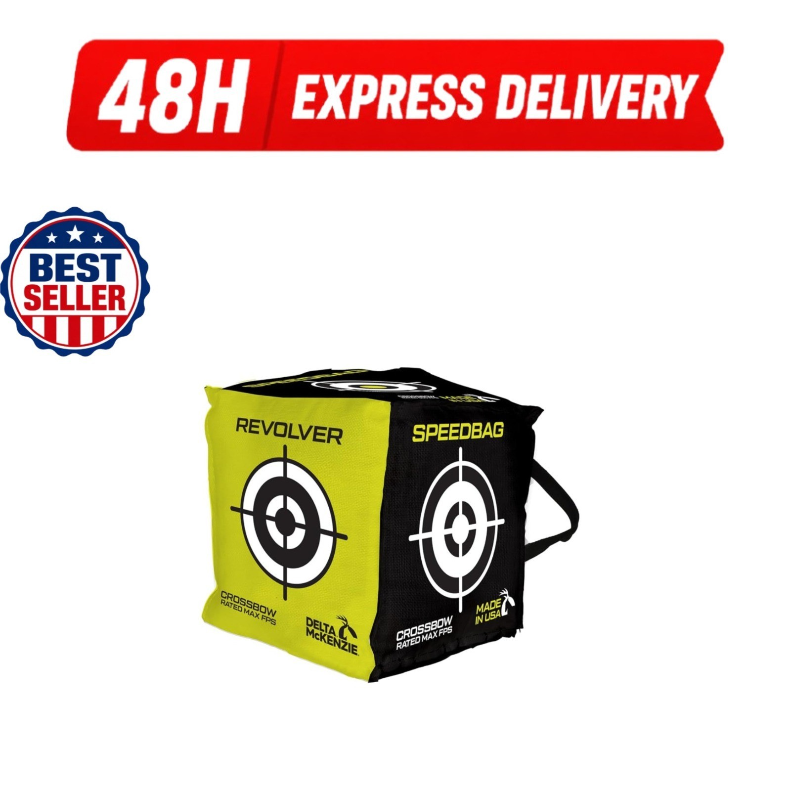 Delta McKenzie Speedbag Revolver 6-Sided Archery Target - 450 FPS Rated