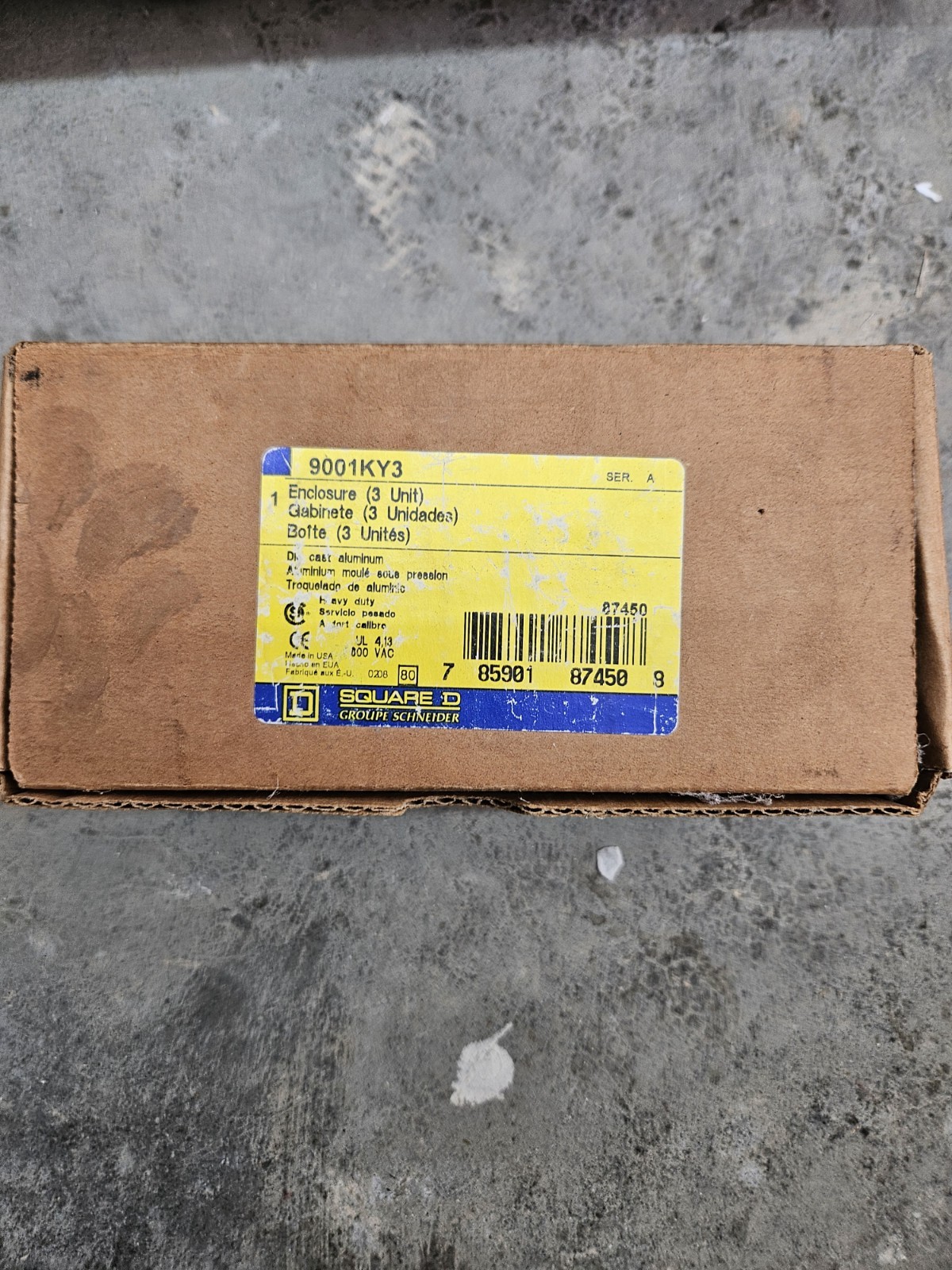 Square D 9001KY3 30mm Selector Switch Operator 3 Position Heavy Duty