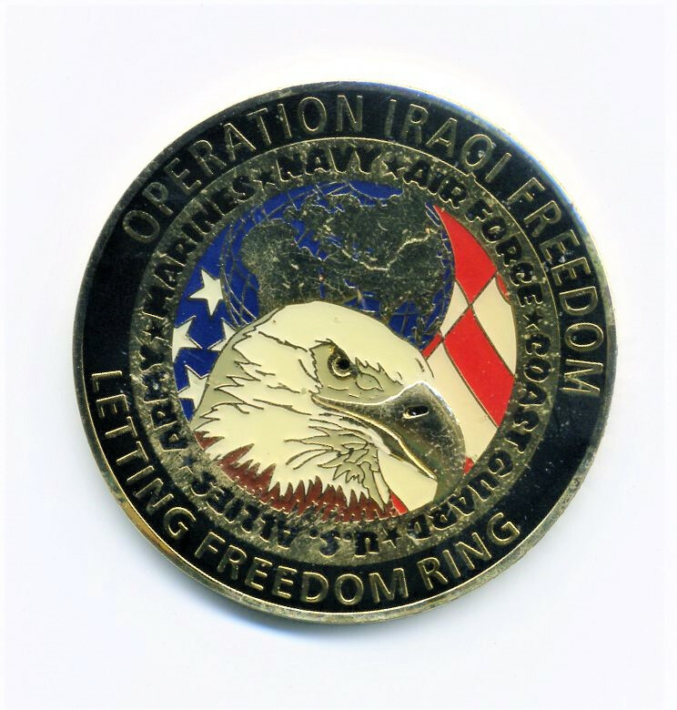 Operation Iraqi Freedom Anheuser-Busch Operation Salute Challenge Coin /350000